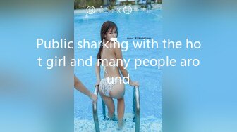 Public sharking with the hot girl and many people around