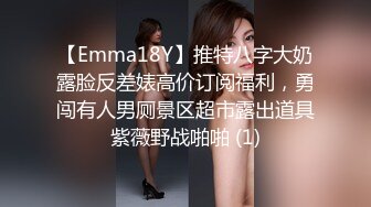 【Emma18Y】推特八字大奶露脸反差婊高价订阅福利，勇闯有人男厕景区超市露出道具紫薇野战啪啪 (1)